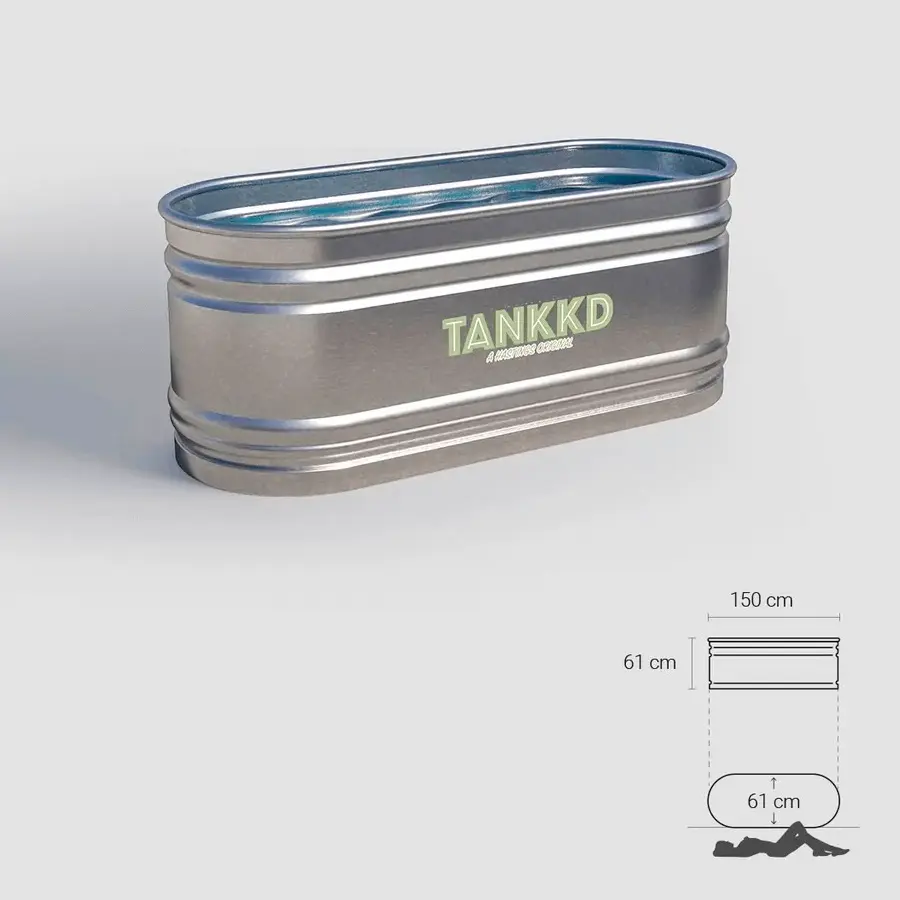 150cm Oval tub 