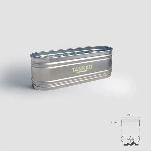 180cm Oval tub 